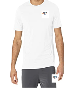 Camiseta activa para hombre, Camisa de algodón y poliéster, 60 algodón, 40 poliéster, reciclada, importada, con cierre, lavado a máquina, Regular fit, disponible en China - Product Image 1