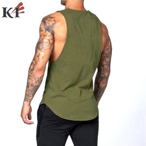 OEM Service Latest Design Oversize Breathable Knitted Casual Tank <b>Top</b> for Men High Quality <b>Low</b> Price - Product Image 3
