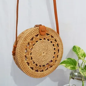 Giá Rẻ Handmade Bán Buôn Cho Mây Nhỏ Túi Xách Với Màu Sắc Tự Nhiên Cho Hoạt Động Ngoài Trời Mini Phụ Nữ Thiết Kế Độc Đáo Túi