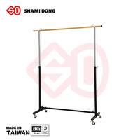 Support TV et chariot à 3 roues DST-105145MK noir mat pour écran jusqu'à 70 pouces, facile à déplacer