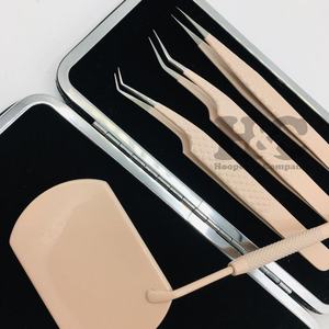 Nouveau Nude Cils Pince À Épiler En Acier Inoxydable Durable Pince À Épiler Durable Vison Faux Cils Extension Pince À Épiler Logo Offre - Product Image 5