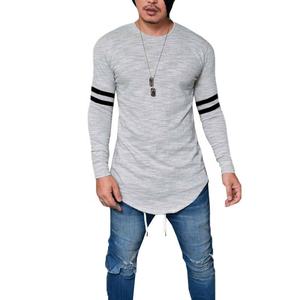 Stylish wholesale slim fit 95% cotton 5% plain t shirt men Customs - Product Image 2