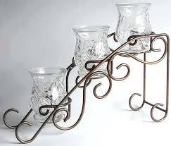 Elegant Metal Tealight Holder Glass Cup for Central <b>Side</b> <b>Table</b> Home Decoration for Living Room Dining <b>Table</b> Decor - Product Image 4