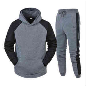 MESS SPORTS Meilleur fabricant OEM, vente en gros, design personnalisé, streetwear d'hiver pour hommes, ensemble de survêtement 2 en 1 pour la course à pied et le jogging - Product Image 1