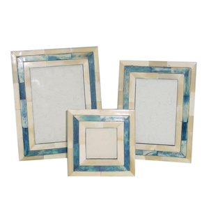 Premium Rectangular Multicolor Striped Bone Picture <b>Frame</b> - Product Image 4