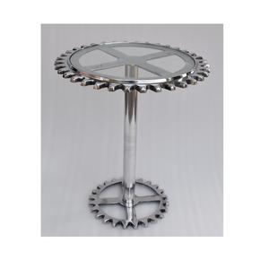 Mesa de centro moderna con marco de Metal personalizado, para oficina, redonda, blanca - Product Image 3