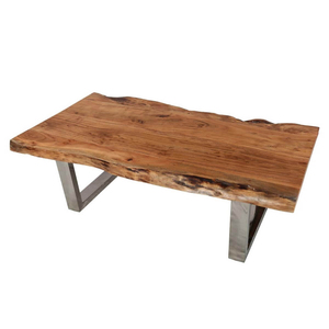 โต๊ะกาแฟทำจากไม้อะคาเซียธรรมชาติแบบโมเดิร์นขอบสดทำจากไม้มะม่วงแข็งสำหรับห้องนั่งเล่นและห้องนอน - Product Image 5