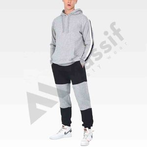 Venta al por mayor personalizado 100% poliéster ropa deportiva chándal para hombres transpirable Jogger chándal de talla grande conjuntos para el invierno - Product Image 3