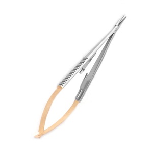 Micro soporte de aguja, mango de resorte con TC 16cm, recto - Product Image 4