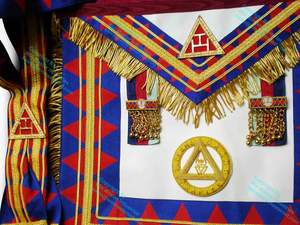 Delantal de regalia masónica, el mejor grand logia, Arco Real - Product Image 4