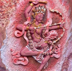 Décoration murale Bouddha et divinités bouddhistes, déesse - Product Image 3