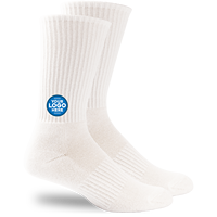 Chaussettes de sport pour hommes, personnalisées avec votre logo, antidérapantes, chaussettes décontractées avec une moitié en tissu éponge sous le pied pour les sports actifs