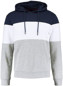 Sudadera con capucha ajustada para hombre, ropa deportiva masculina de algodón, con diseño personalizado en blanco, de alta calidad, venta al por mayor - Product Image 6