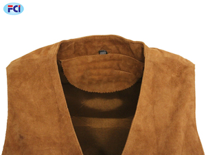 Factory Price Best Quality Men's Leather <b>Vest</b> Horse Riding Brown Leather <b>Vest</b> for Men in Cheap Price - Product Image 4