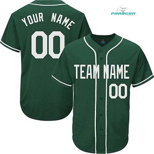Jersey de béisbol de alta calidad con el mejor diseño, jersey de béisbol verde con estilo, personalizado, excelente estilo, barato, venta al por mayor - Product Image 5
