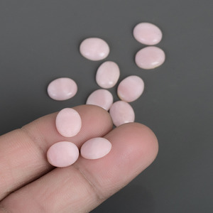 โอปอลสีชมพูธรรมชาติตัดทรงหลังเบี้ยแบบหลวมขนาด5X3มม. รูปทรงรีทำด้วยมืออัญมณีคุณภาพสูงสำหรับการทำเครื่องประดับ - Product Image 4