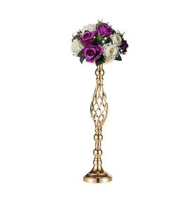 Florero de Metal hecho a mano indio de lujo moderno y soporte para plantas decoración del hogar para bodas fabricantes OEM exportadores - Product Image 1