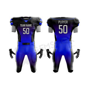 Venta al por mayor de uniformes de fútbol americano personalizados de secado rápido transpirable con nuevas opciones de diseño de talla grande - Product Image 3