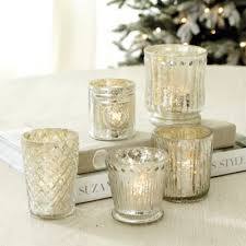Portavelas de Metal con 3 votivos de vidrio, accesorios decorativos para el hogar y Diwali - Product Image 2