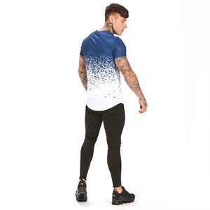 เสื้อยืดกีฬาแขนสั้นผู้ชายตกแต่งลายคุณภาพสูงระบายอากาศได้ดีผลิตจากโรงงาน - Product Image 6