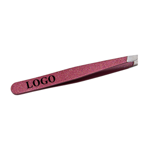 Pince à épiler professionnelle en acier inoxydable en gros Pince à épiler inclinée en or rose Instruments chirurgicaux - Product Image 4