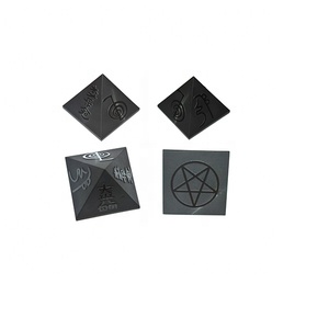 Usai Reiki Cristal Naturel Pierres Précieuses Gravées En Relief Pyramides Pierres Agate Sculpté Bol Baguette Motifs Chakra Feng Shui Amour - Product Image 1