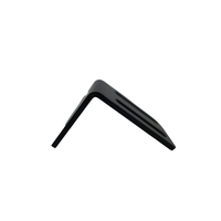 Support triangulaire personnalisé en acier allié, revêtement électrolytique, fixation fixe 60x45x40mmx3mm 0.6kg Noir, estampage, poinçonnage, pliage, OEM