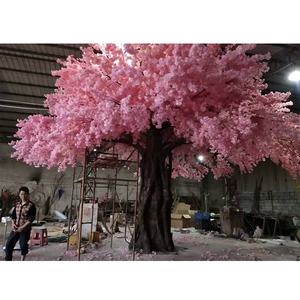 Grand Parapluie de Mariage <span class=keywords><strong>Rose</strong></span> en Forme de Fleur de Cerisier Artificiel 650cm de Hauteur Silken en Fibre de Verre Fleur de Soie Simulation de Plante - Product Image 2