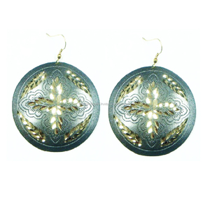 ต่างหูพิมพ์ลายดอกไม้เครื่องประดับของขวัญ rakhi - Product Image 2