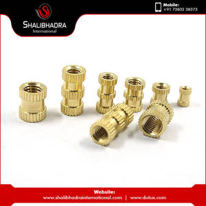 Tuercas de inserción de latón de alta calidad al por mayor con doble moleteado y acabado pulido - Product Image 4