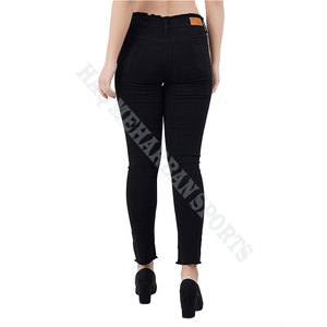 Women's High <b>Waist</b> <b>Elastic</b> <b>Jeans</b> Lightly Washable Polyester Trousers with Quick Dry <b>Jeans</b> for Men - Product Image 6