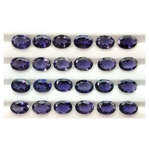 조각 당 3X5mm 타원형 컷 천연 Iolite "도매 공장 가격 하이 퀄리티 패싯 느슨한 보석" | 천연 Iolite 돌 |