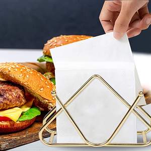 Porte-serviettes violet antique Grand porte-mouchoirs en acier inoxydable Solution de stockage de table élégante pour la maison et les ustensiles de cuisine - Product Image 3