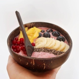 Bol en vaisselle écologique de couleur marron, bol en coquille de noix de coco, pas de laque colorée chimique, prix du bol en coquille de noix de coco - Product Image 5