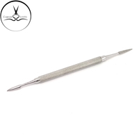 Kit de manucure, avec emballage personnalisé, 50 pièces, outil de manucure, Curette, en acier inoxydable, grattoir, lime en métal, vente en gros