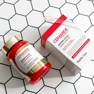 FARMSTAY CERAMIDE FIRMING FACIAL CREAM AMPOULE - CPNP Made in Korea Cosmetic - Anti Aging Anti-wrinkle Moisturizing Whitening - Product Image 3