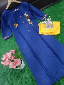 Kurtis ชุดเดรสผ้าฝ้ายสตรีพิมพ์ลาย Anarkali ดีไซน์แฟชั่นล่าสุด - Product Image 5