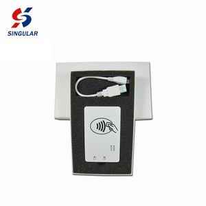 Lecteur de cartes RFID blanc unique 13,56 MHz ISO 14443A avec support bande magnétique pour dispositif de contrôle d'accès - Product Image 5