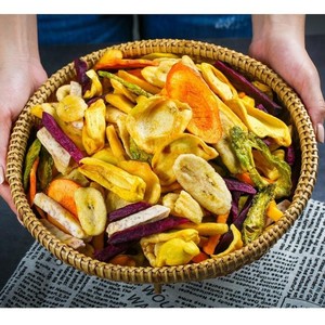 Chips de Frutas y Verduras Mixtas Semiblandas Fritas Dulces Vietnamitas Sin Azúcar, Snack Saludable, 12 Meses de Caducidad, Viet D.E.L.T.A - Product Image 3