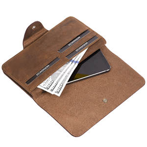 Billetera larga de cuero genuino para hombre, billetera de grado superior, 2023 - Product Image 5