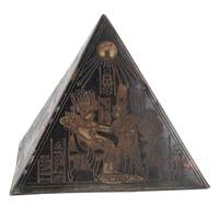 Handgefertigte Antike Messing Zeitgenössische 6cm Hieroglyphen Ägypten Pyramide Briefbeschwerer Statue Skulpturen Figurine Dekorative Stücke