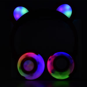 Cuffie Wireless con Orecchie di Orso e Luce LED, Regalo <span class=keywords><strong>Invernale</strong></span> Carino e Durevole dalla Fabbrica Cinese - Product Image 3
