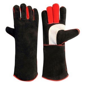 ถุงมือเชื่อมหนังกันความร้อน Keembro Black Hand Safety พร้อมคุณสมบัติป้องกันแรงกระแทกและป้องกันการบาด สำหรับช่างเชื่อม - Product Image 1