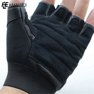 Wholesale Custom Half Finger Leather Unisex <b>Weight</b> Lifting Gym <b>Gloves</b> Durable & Breathable Sports - Product Image 5