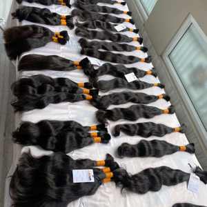 Raw Mink Brazilian Virgin 100% Raw Machine Weft Paquetes de cabello humano, 12A Grade Bulk Straight Virgin Mink Vendedores de cabello sin procesar - Product Image 3