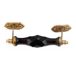 Handmade Purple Glass <b>Diamond</b> Cut Door Pulls Furniture Handles GH-07 - Product Image 2