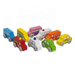 Eco-Friendly Non-Toxic Multi-Color Wooden <b>Car</b> Toy Kids Educational Cab Toy Custom Logo Print Rubber Material <b>Box</b> Baby Toys - Product Image 1