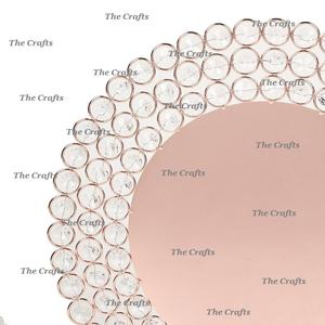 Plaque d'exposition de chargeur en métal et en cristal avec la forme ronde de la meilleure qualité sous la plaque pour l'hôtel et le restaurant - Product Image 2
