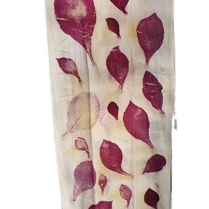 Eco Print Pashmina Bufanda para la primavera Ecológico y elegante Accesorio - Product Image 1
