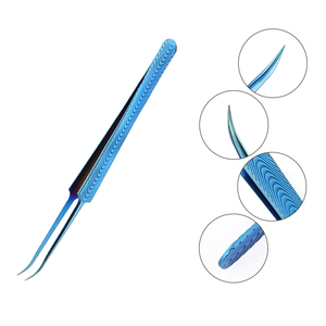 Pincettes pour faux-cils, extension, outil de maquillage, en acier inoxydable, de haute qualité, pour salon, 1 pièce, vente en gros - Product Image 2